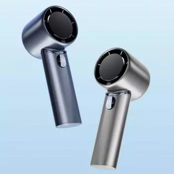 Портативный мини-вентилятор воздушного охлаждения, подвесной, 120-скоростной, USB-перезаряжаемый, для путешествий на открытом воздухе серый