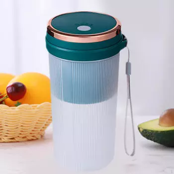 Портативный миксер-соковыжималка USB-блендер с функцией подзарядки зелёный