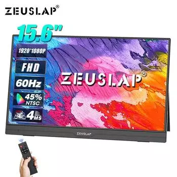 Портативный монитор ZEUSLAP AP156 15.6 inch without touch чёрный