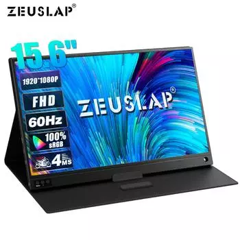 Портативный монитор ZEUSLAP P15A 15.6 inch 60hz чёрный