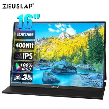 Портативный монитор ZEUSLAP P16 16inch чёрный