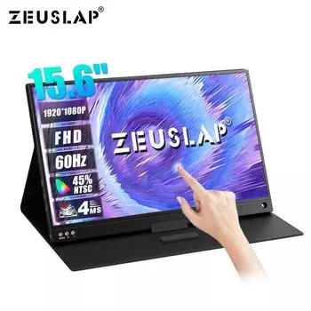 Портативный монитор ZEUSLAP P16AT 15.6 INCH серый