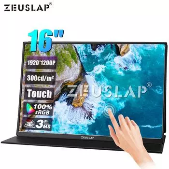 Портативный монитор ZEUSLAP P16T 16inch чёрный