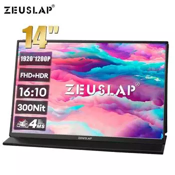 Портативный монитор ZEUSLAP Z14 Lite 14 inch чёрный