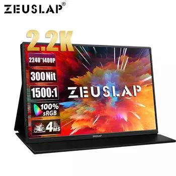 Портативный монитор ZEUSLAP Z14K 14 INCH чёрный