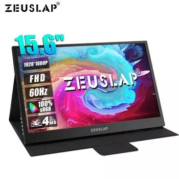 Портативный монитор ZEUSLAP Z15XP 15.6 inch чёрный
