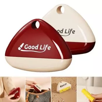 Портативный моющийся ролик для удаления ворса, удаление шерсти, пыли, шерсти домашних животных, липкий ролик для удаления ворса со встроенным чехлом и отверстиями для подвешивания 1pc белый