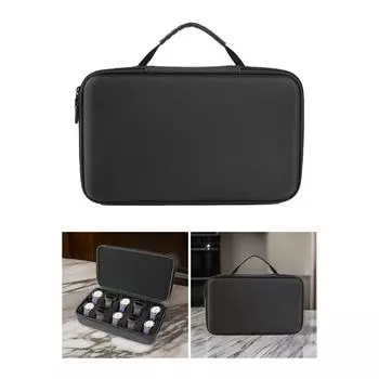 Портативный мужской футляр для хранения часов с 10 отделениями, прочный органайзер для часов из ткани Оксфорд с молниями и мягкой подкладкой