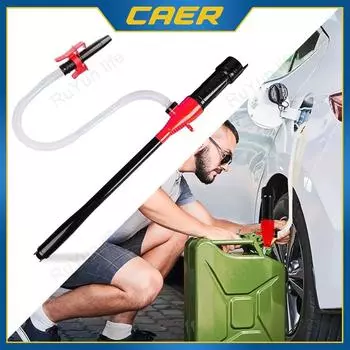 Портативный насос CAER для перекачки масла с производительностью 2,6 галлона в минуту, транспортировочный инструмент, работающий от батареи, электрический сифонный насос для дизельного топлива и газа