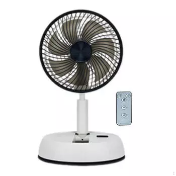 Портативный настольный вентилятор, персональный вентилятор, 3 скорости с пультом дистанционного управления, питание от USB, портативный складной вентилятор, для путешествий