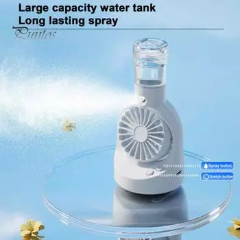 Портативный настольный вентилятор с 4 скоростями. Мощный воздушный поток, низкий уровень шума, компактный размер, перезаряжаемый персональный охлаждающий вентилятор. чёрный