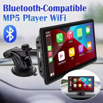 Портативный навигатор HD-дисплей Carplay Android Auto Автомобильная интеллектуальная система Mirrorlink 7,0-дюймовый сенсорный экран WiFi Камера заднего вида