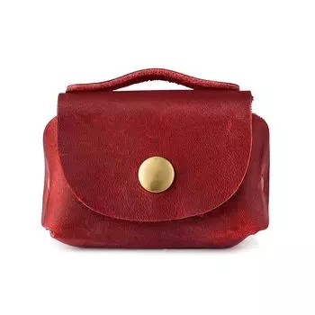 Портативный небольшой кошелек для монет, сумка для хранения из натуральной кожи, винтажный и изысканный кошелек для ключей для женщин и мужчин