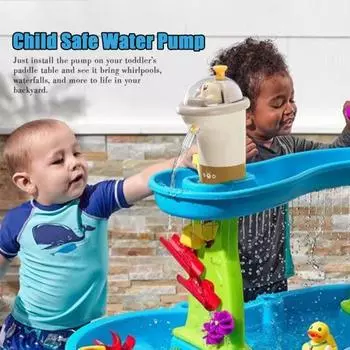 Портативный небольшой водяной насос в форме мультфильма, пищевой, без BPA, устойчивый к утечкам, перезаряжаемый, универсальный детский насос для подачи воды жёлтый