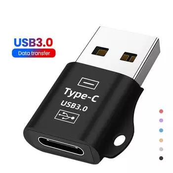 Портативный ноутбук PD зарядный кабель передачи данных папа-мама USB C конвертер USB 3.0 в Type-C адаптер синий