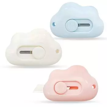 Портативный облачный универсальный нож 9 мм, мини-безопасное металлическое лезвие, открывалка для экспресс-коробок, резак для бумаги, художественная ремесленная упаковка