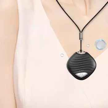 Портативный очиститель воздуха Nobik - ожерелье - стерилизатор с отрицательными ионами и освежитель воздуха для удаления пыли S02 чёрный