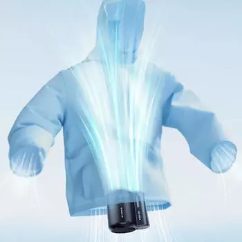 Портативный охлаждающий вентилятор с зажимом, мощный, небольшой, персональный поясной вентилятор с регулируемой скоростью вращения, наружный вентилятор для работы, охлаждающий вентилятор с защитой от теплового удара белый