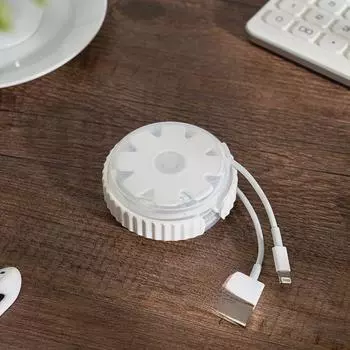 Портативный органайзер для кабелей: Коробка для хранения наушников и мобильных телефонов с защитой от спутывания 1264 Small Random Color