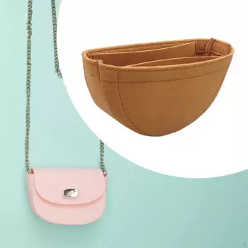 Портативный органайзер для сумок для путешествий и повседневного использования Brown Zipper