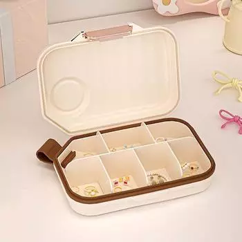 Портативный органайзер для таблеток в дорогу, герметичный контейнер для витаминов, трекер лекарств, еженедельная таблетка для дома S