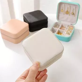 Портативный органайзер для ювелирных изделий, дорожный футляр для ювелирных изделий, дорожные шкатулки для хранения сережек, ожерелий, колец, ювелирных изделий