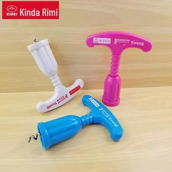 Портативный открывалка для красного вина и пива Jinda - бытовой съемник крышек и пластиковый сосуд для вина A1003