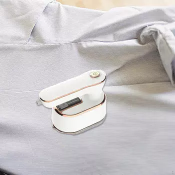 Портативный отпариватель для одежды EU Plug Mini Steam Iron Travel College Dorm Белый белый