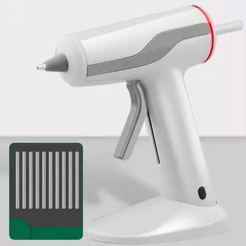 Портативный перезаряжаемый беспроводной пистолет для горячего клея, клеевое устройство с питанием от USB и аккумулятором емкостью 2200 мАч, идеально подходит для поделок