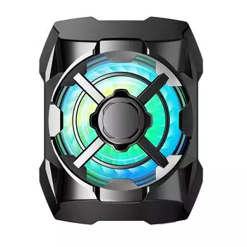Портативный перезаряжаемый телефон-кулер Беспроводной магнитный охлаждающий вентилятор для телефона(черный)