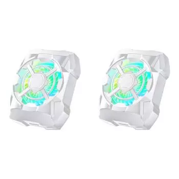 Портативный перезаряжаемый телефон-кулер Беспроводной магнитный охлаждающий вентилятор для телефона(белый)