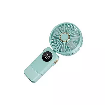 Портативный перезаряжаемый вентилятор с шейным вентилятором, 5-скоростной регулировкой потока воздуха, длительный срок службы батареи, портативный мини-вентилятор