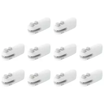 Портативный пищевой упаковщик, перезаряжаемый через USB упаковщик для пластиковых пакетов, пакетов для закусок (белый)