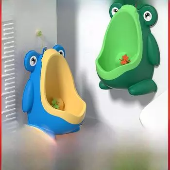Портативный писсуар для мальчиков: Специальное детское туалетное ведро Frog Urinal (305g) зелёный