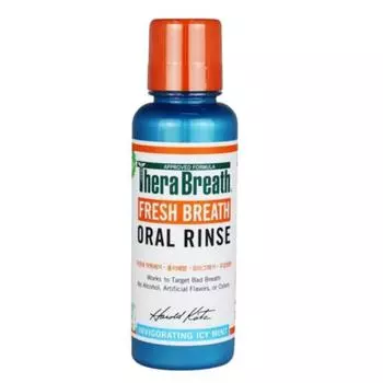 Портативный полоскатель Thera Breath Fresh Breath со вкусом ледяной мяты, мини-размер, 150 мл, 1 шт.