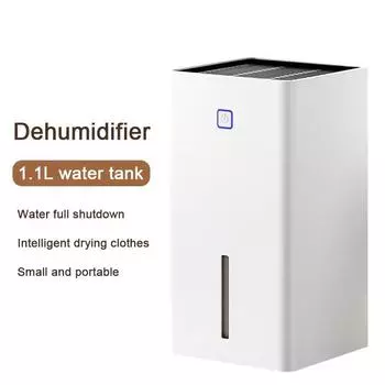 Портативный полупроводниковый осушитель воздуха 1,1 л, электрический очиститель воздуха, холодный осушитель, очиститель, поглотитель влаги, поглощающая осушитель машина EU Plug белый