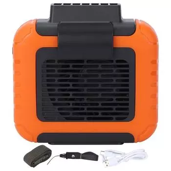 Портативный поясной вентилятор для улицы, простой, 3-скоростной, регулируемый шейный вентилятор для кемпинга, велоспорта