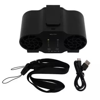 Портативный поясной вентилятор многофункциональный USB перезаряжаемый вперед и назад подвесной поясной вентилятор для Outdo 10000mah