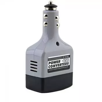 Портативный преобразователь постоянного тока 12 В/24 В в переменный ток 220 В USB, автомобильный преобразователь, зарядное устройство, адаптер