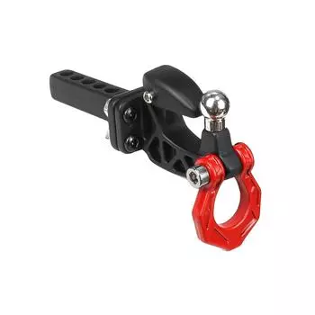 Портативный прочный цинковый сплав буксирный крюк для прицепа с приемник с 1 10 игрушечными гусеничными машинами для бытовых принадлежностей красный