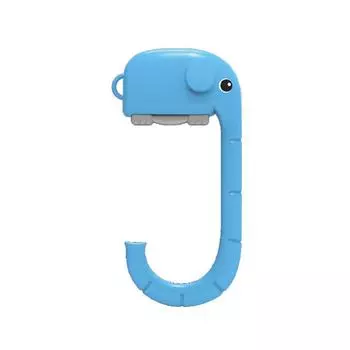 Портативный противоскользящий крючок в форме мультфильма, крючки для подвешивания одежды, прочный держатель для вешалок для гостиной, класса, офиса синий
