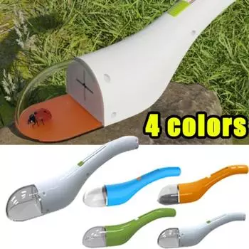 Портативный прозрачный ловец насекомых для детских игрушек в помещении и на улице, наблюдатель за насекомыми нажимного типа для исследования на открытом воздухе white-1pcs