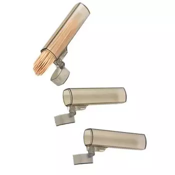 Портативный прозрачный пластиковый держатель для зубочисток, компактный дорожный, кухонный, ресторанный, необходимый, контейнер для хранения, емкость для зубочисток