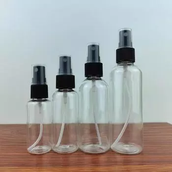 Портативный прозрачный пластиковый распылитель - 50, 100, 200 мл распылитель для духов и спирта 10ml