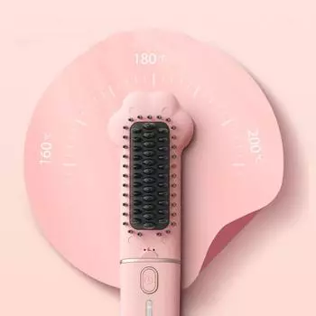 Портативный прямой гребень для волос Kawaii Styling Tool Новый электрический горячий гребень