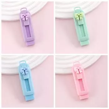 Портативный Push Pull резиновый мультфильм карандаш резиновый школьные принадлежности лук резиновый рисунок синий