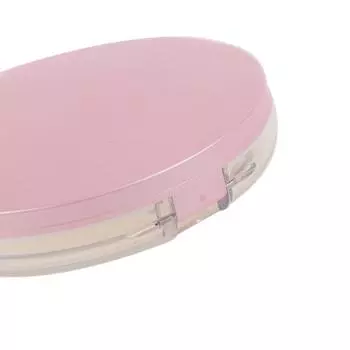 Портативный пустой косметический сито для свободной банки, слоеная коробка, чехол с зеркалом серебряный