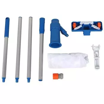 Портативный пылесос для бассейна с 4-секционными стойками, подводный очиститель, набор для фонтана в пруду с гидромассажной ванной, ЕС