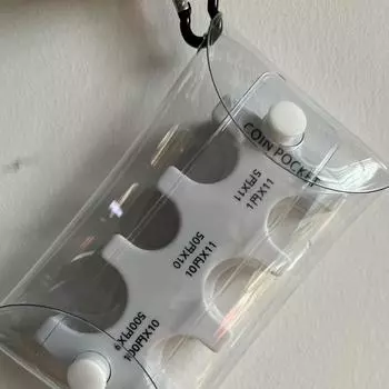 Портативный японский зажим для монет с карабином для удобного хранения монет 9.2*4.5*2 cm