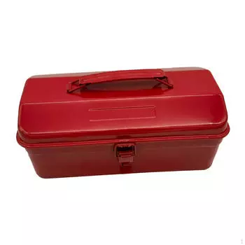 Портативный ящик для инструментов металлический многофункциональный утолщенный с защелкой прочный органайзер